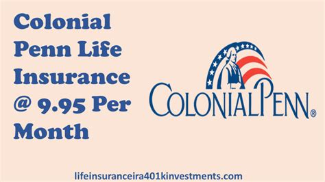 colonial penn insurance cost